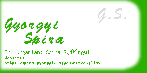 gyorgyi spira business card